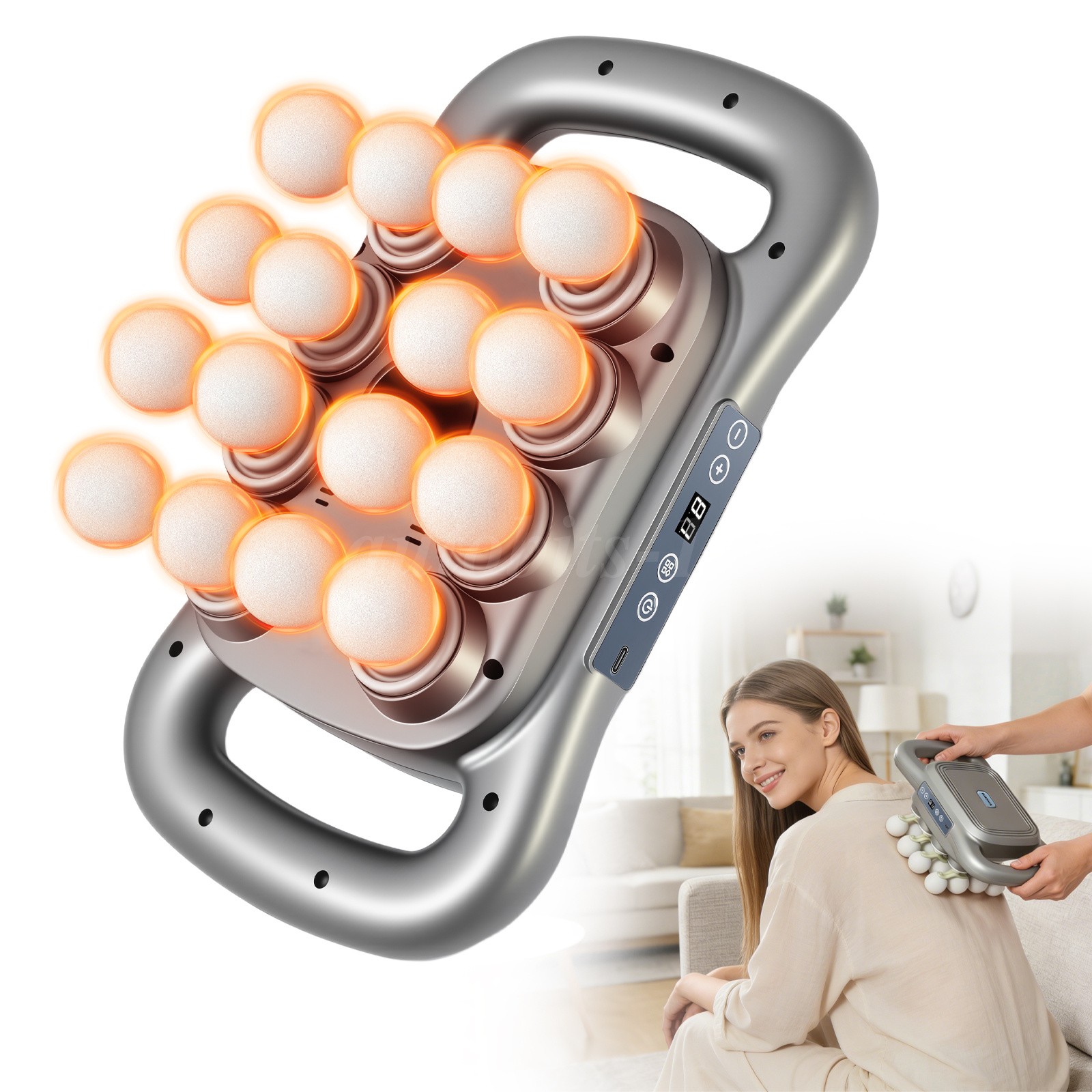 9 Modes Massage Gun Deep Tissue Percussion Massager Speed Muscle Vibrating Relax