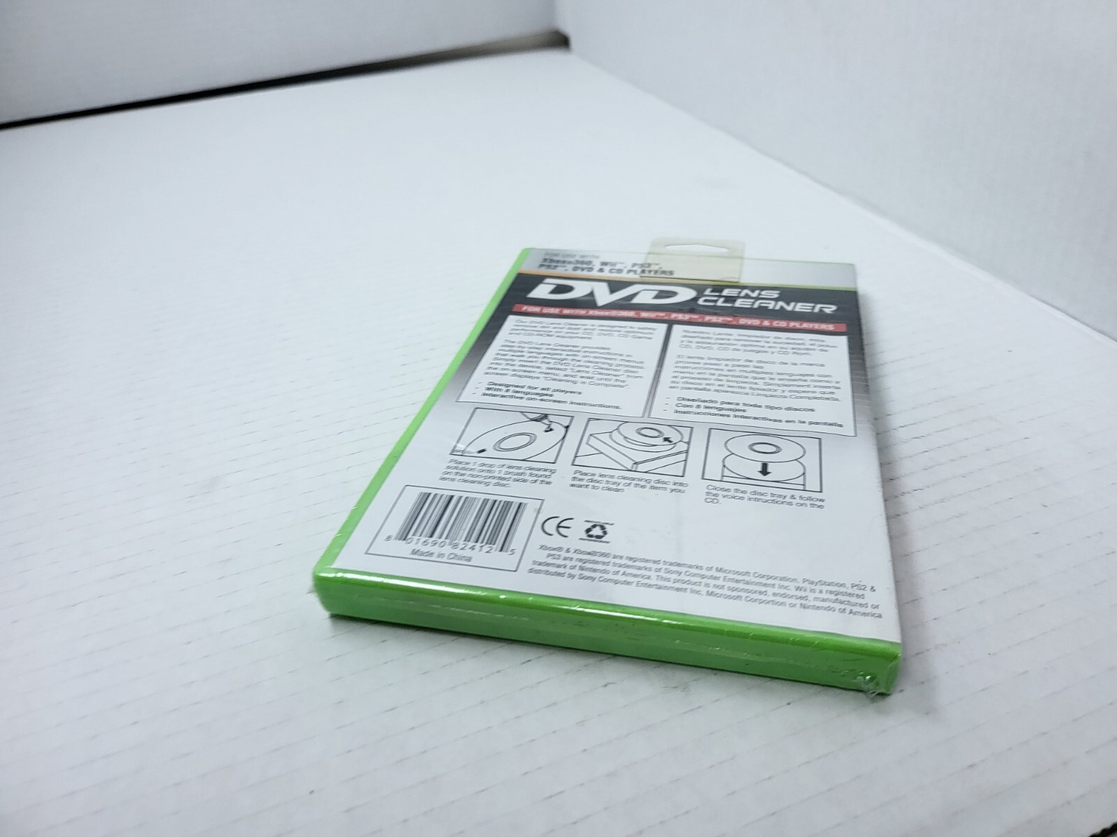 NEW LASER LENS CLEANER for CD/DVD/PC/PS2/PS3/XBOX/WII/360 W/Cleaning Liquid #Z13