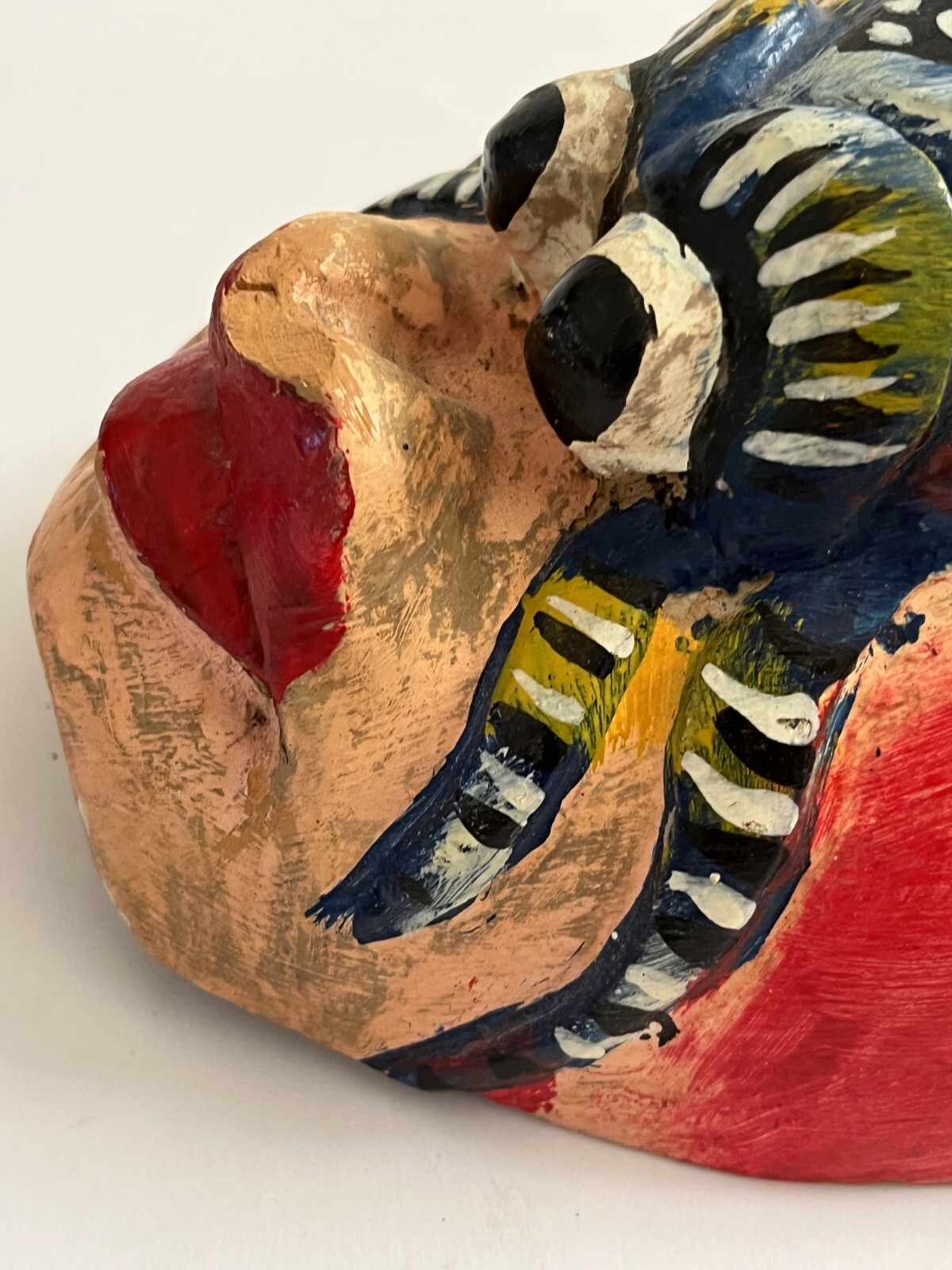 MEXICAN GUERRERO WOOD SHRIMP LOBSTER MASK DIA DE MUERTOS DAY OF DEAD CARNIVAL