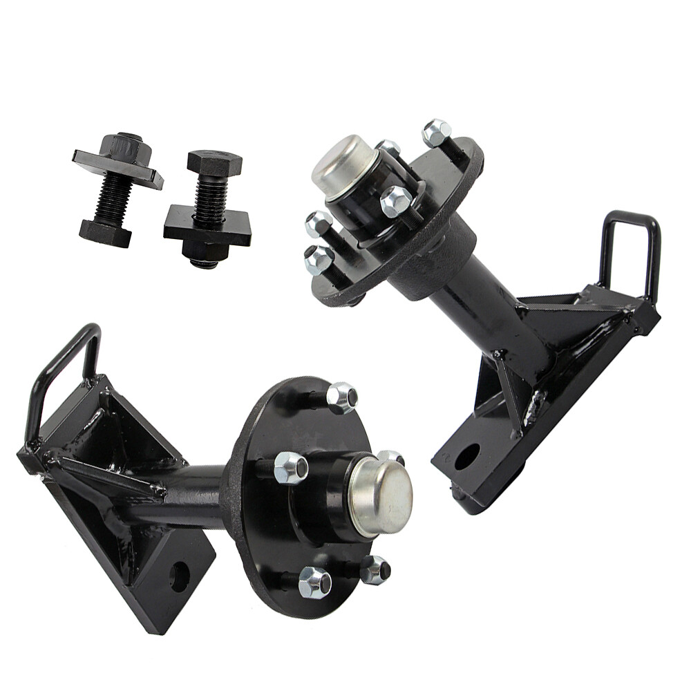 Superior Shipping Container Wheels.,5x 5.5 Lug,Bolt-on Spindle Kit(thickened)