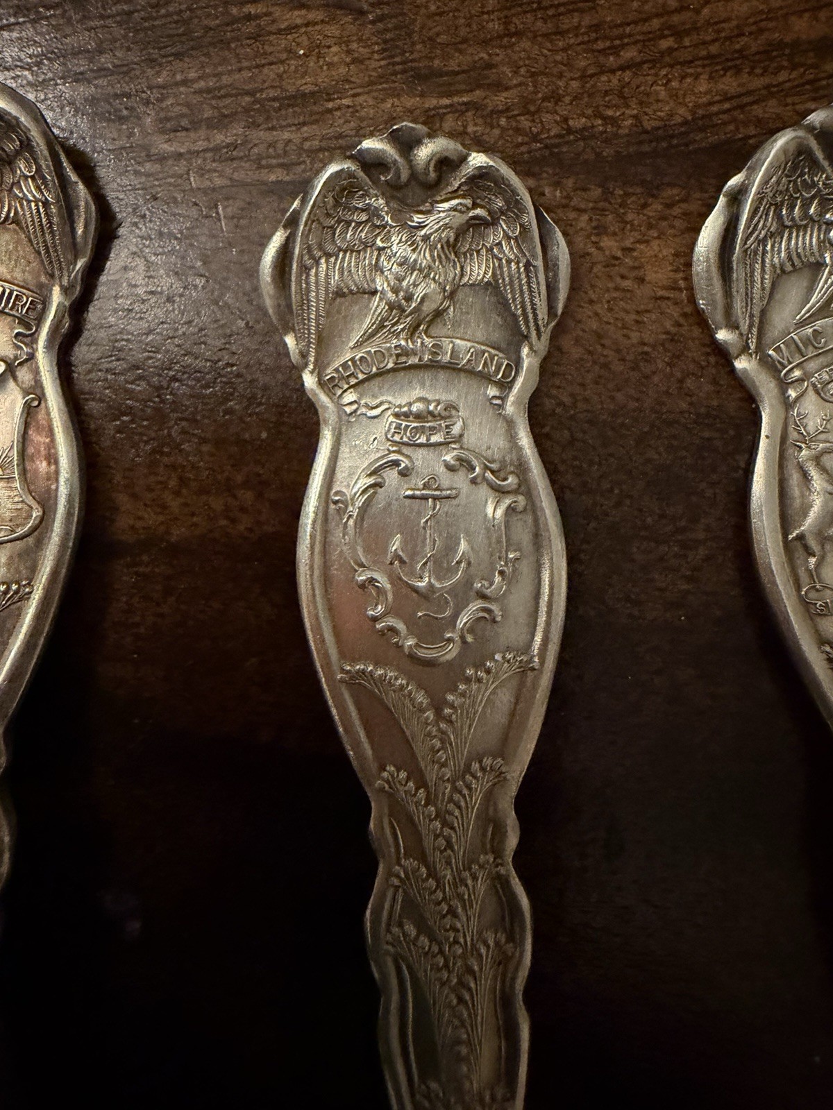 14x Vintage Souvenir Spoons US Collectible 6” Wm Rogers & Son