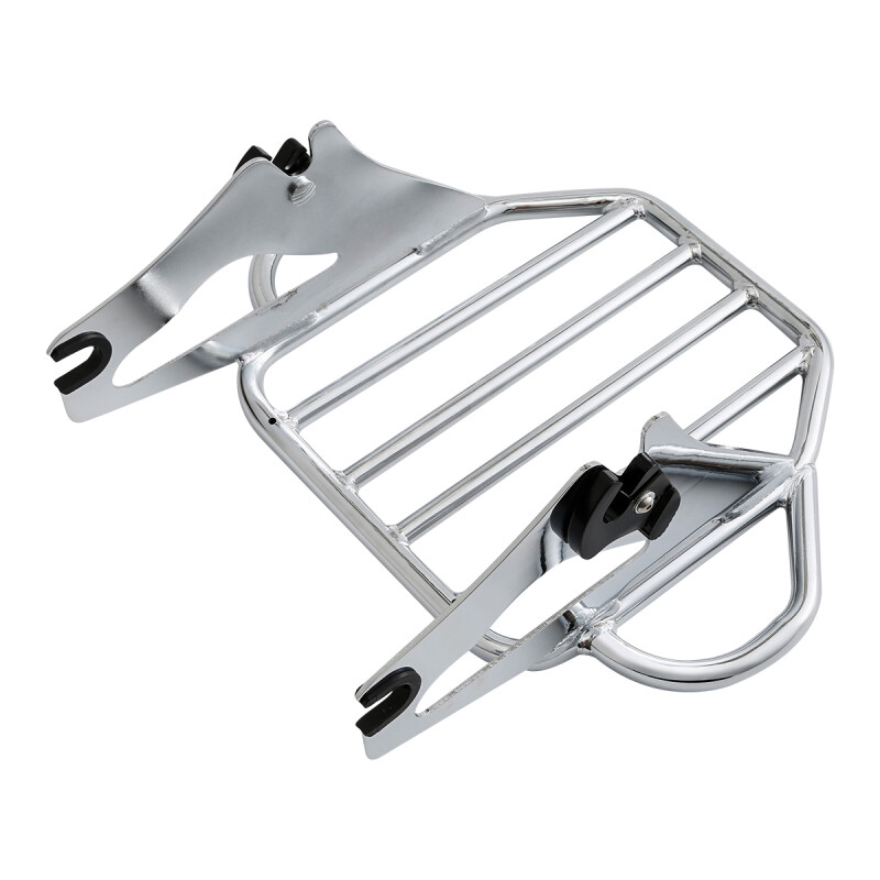 Chrome Sissy Bar Luggage Rack Backrest Docking Kit Fit For Harley Touring 09-13