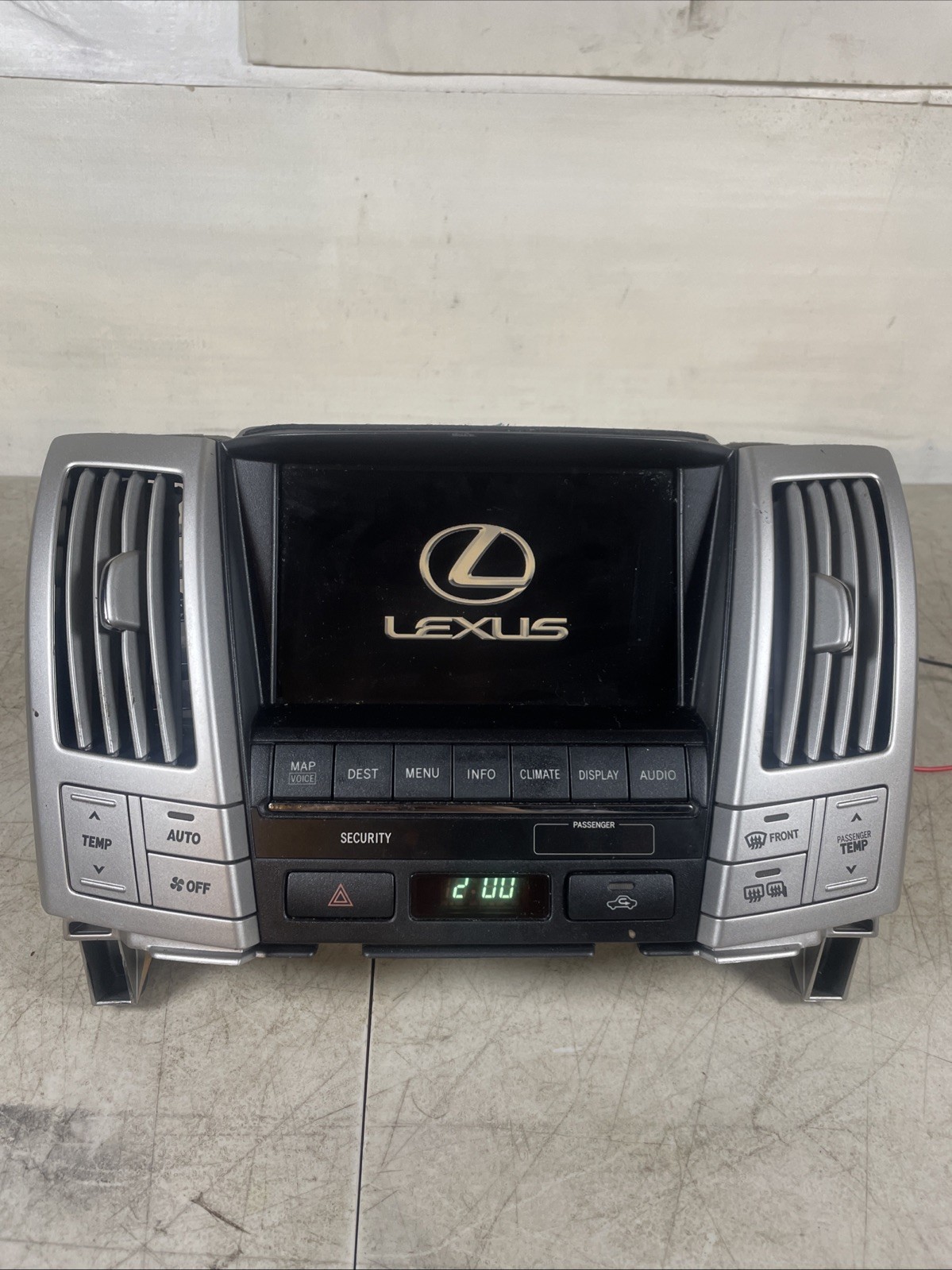 2008-2009 LEXUS RX400H DASH RADIO NAVIGATION DISPLAY SCREEN CLIMATE TESTED OEM