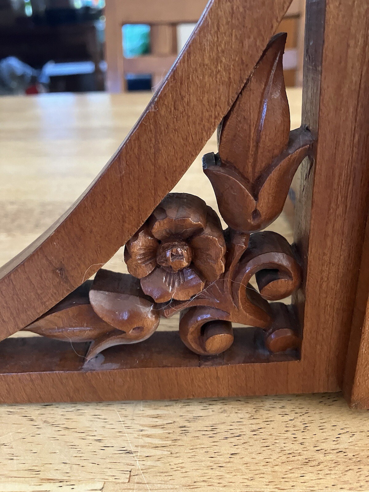 Carved Wooden Bracket Corner Piece Set Victorian Furniture Architectural Salvage