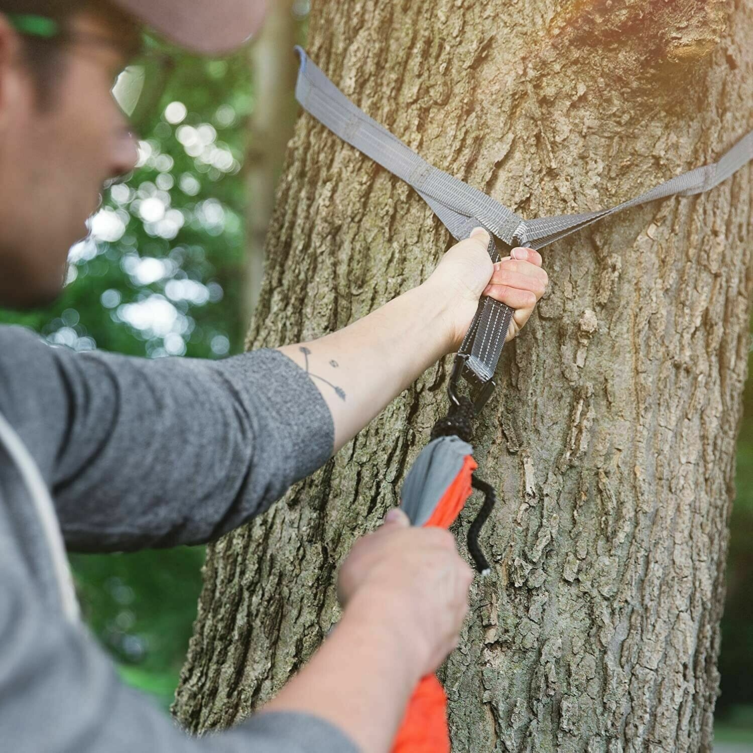 Tree Friendly Hammock Suspension Straps: Silverback Non Stretch Strap System