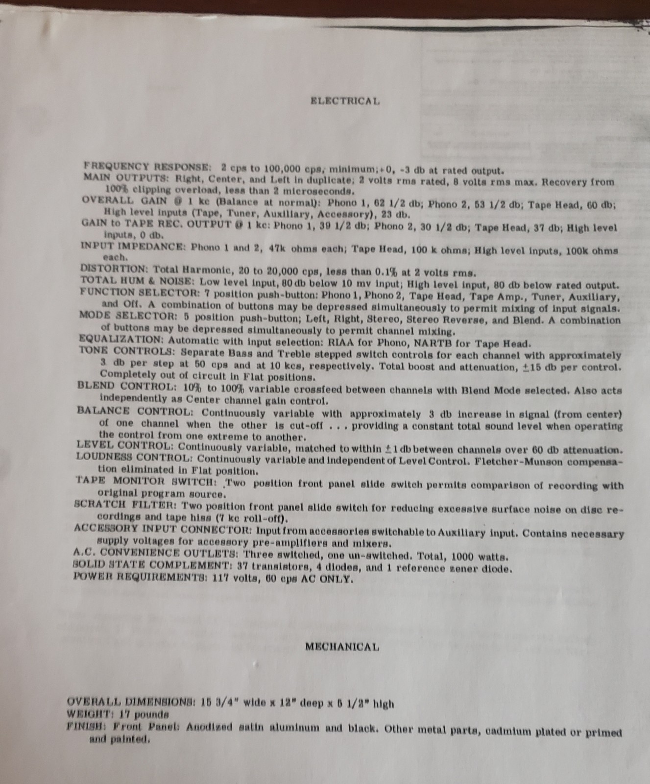 RARE CM Laboratories Labs CC-1 S.S. Preamplifier Control Amplifier w/Wood Case