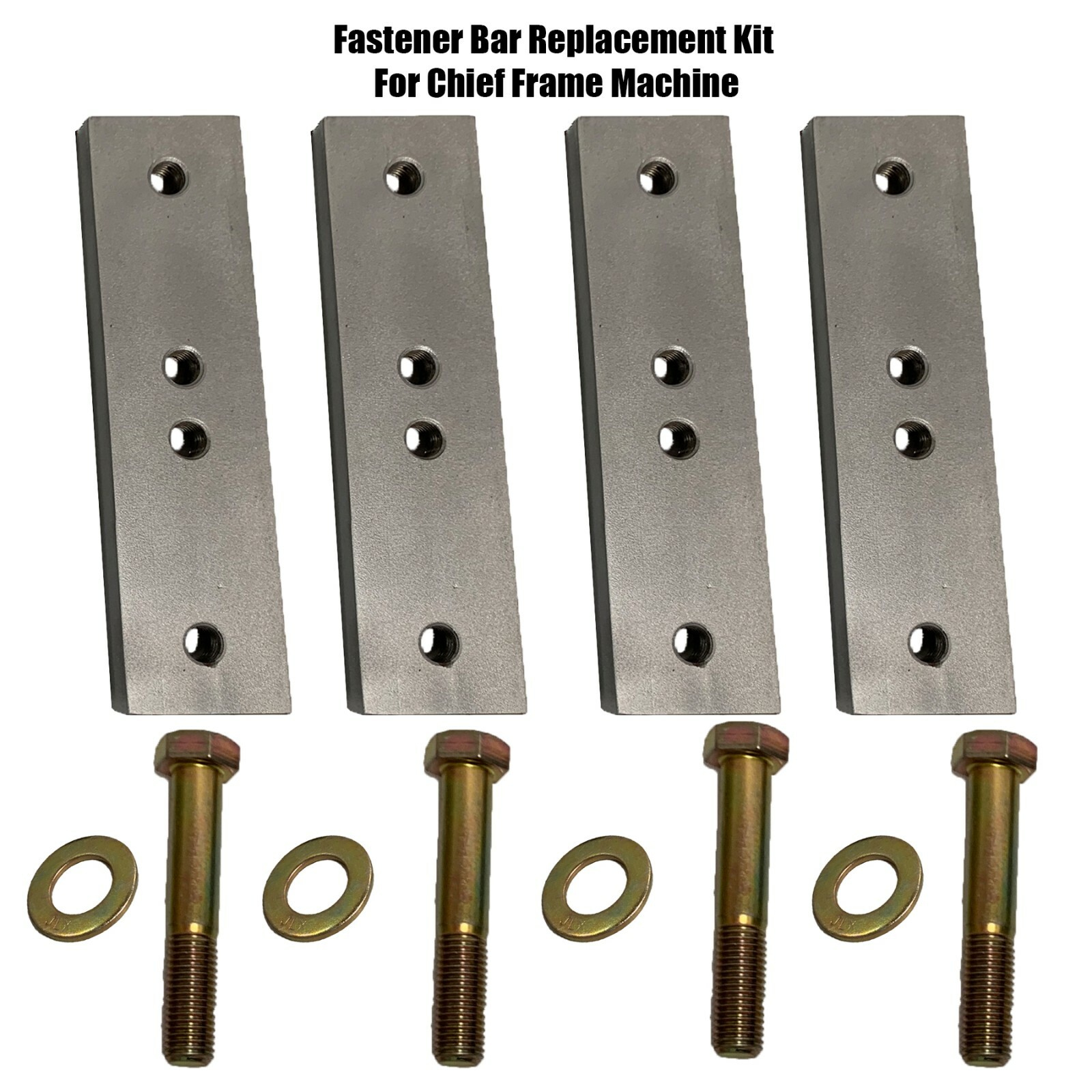 Replacement Chief Frame Machine Fastener Bars - With Bolt Kit & Washers