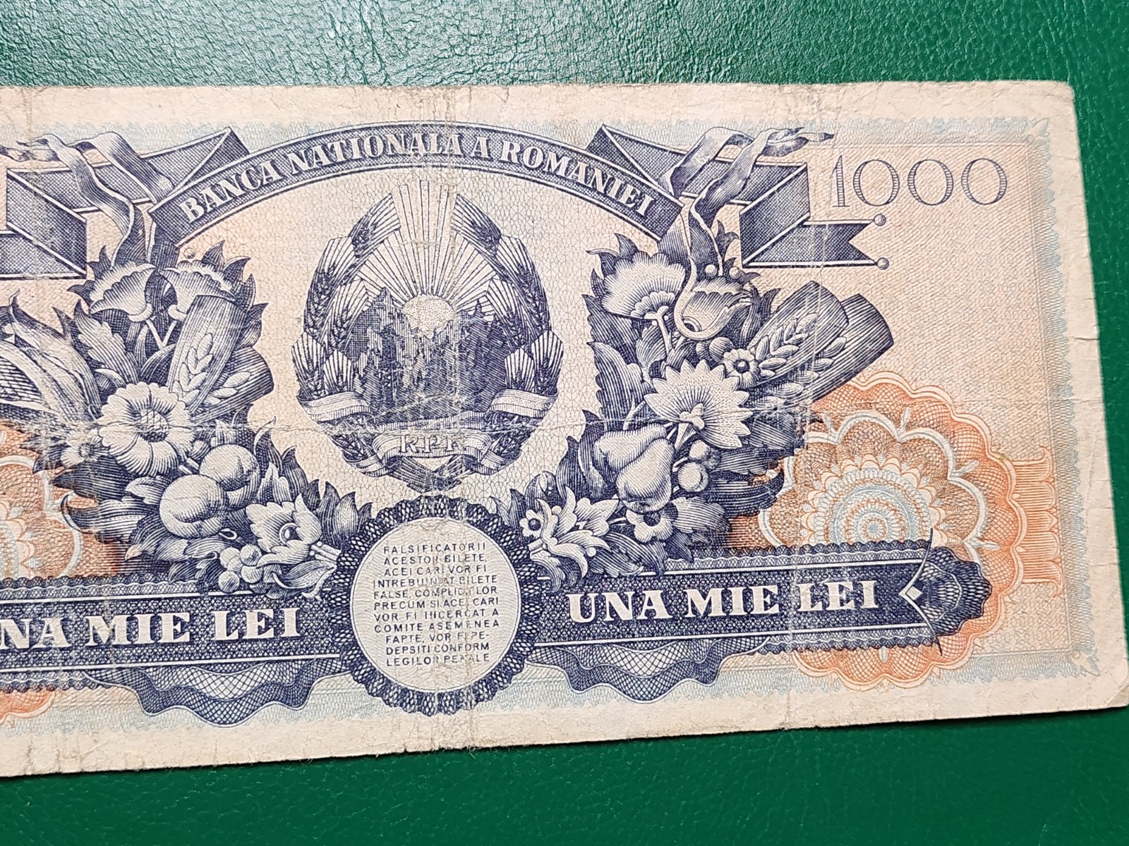 ROMANIA - 1000 LEI 1948 - BANKNOTES