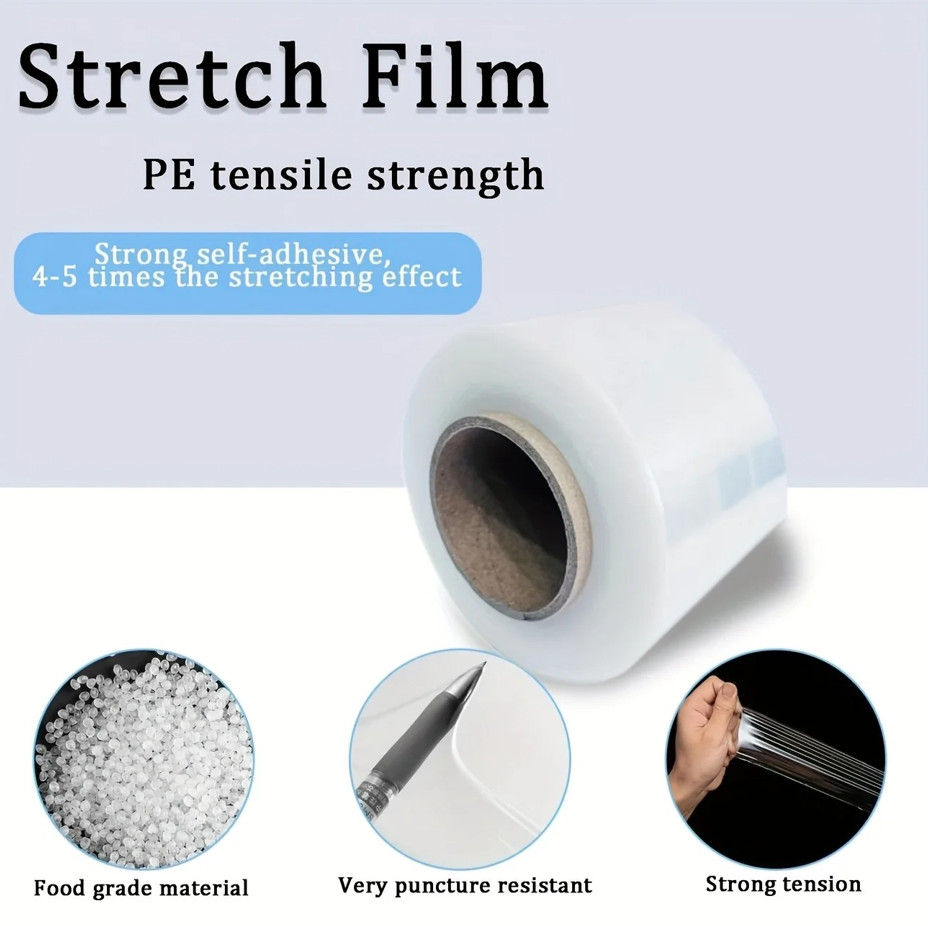 1 Roll 230m Stretch Film Shrink Wrap Plastic Bottle Packaging Sealing Supplies