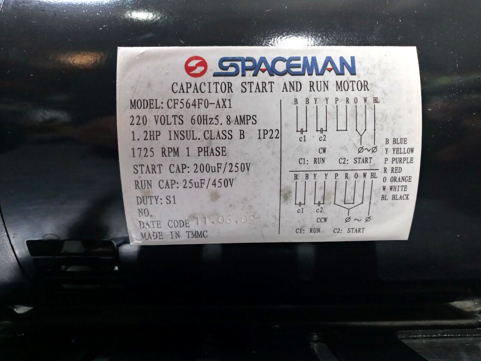 Spaceman 6265 USA ICE CREAM 3.3.01.01.006 Gear Motor with Capacitor/Tested