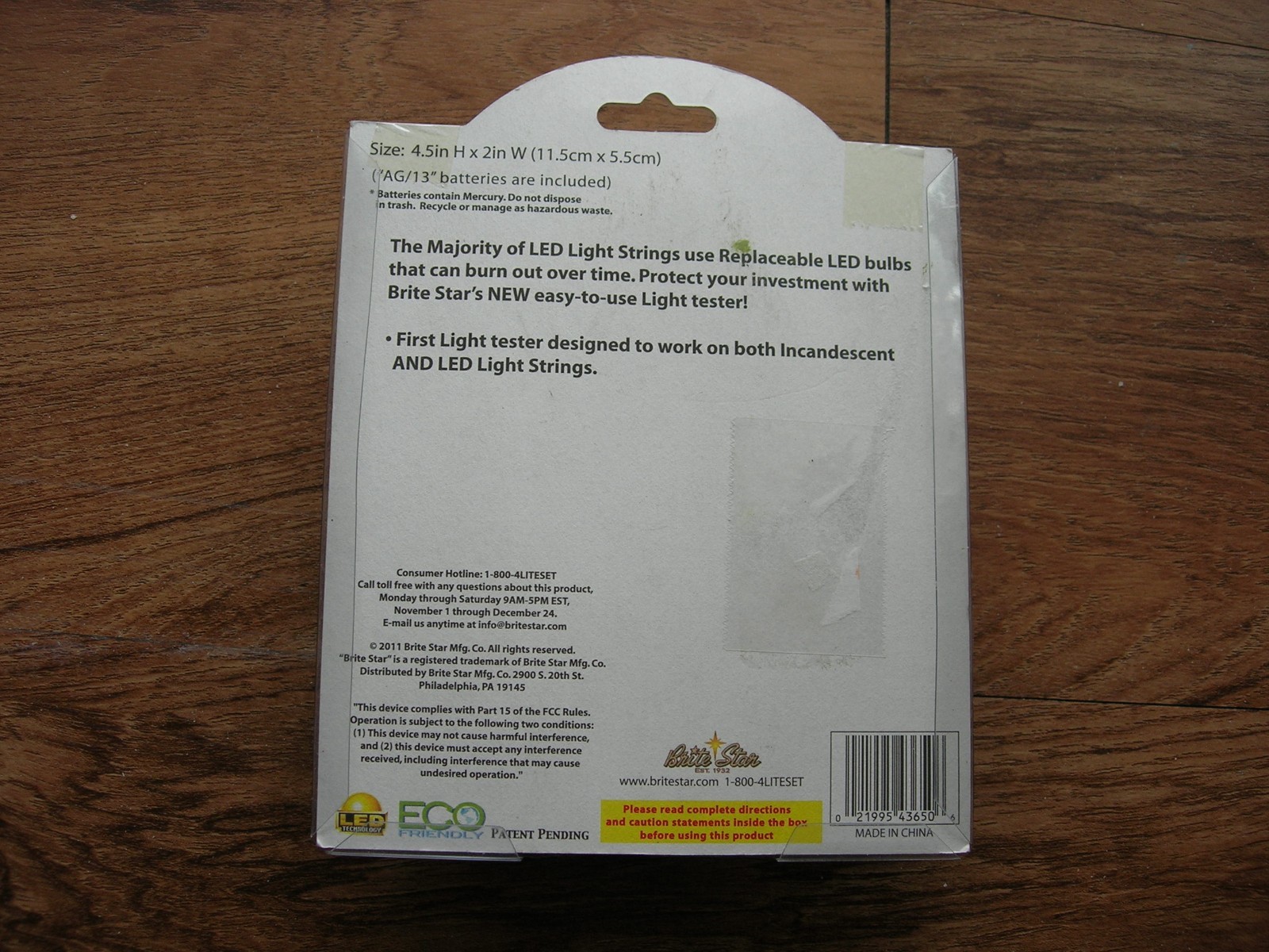 BRITE STAR LED and Incandescent Lights Holiday Light Tester