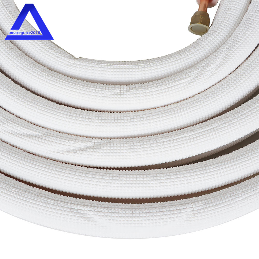 25ft Mini Split Heat Pump Install Kit 1/4" & 3/8" Copper Line with Accessories