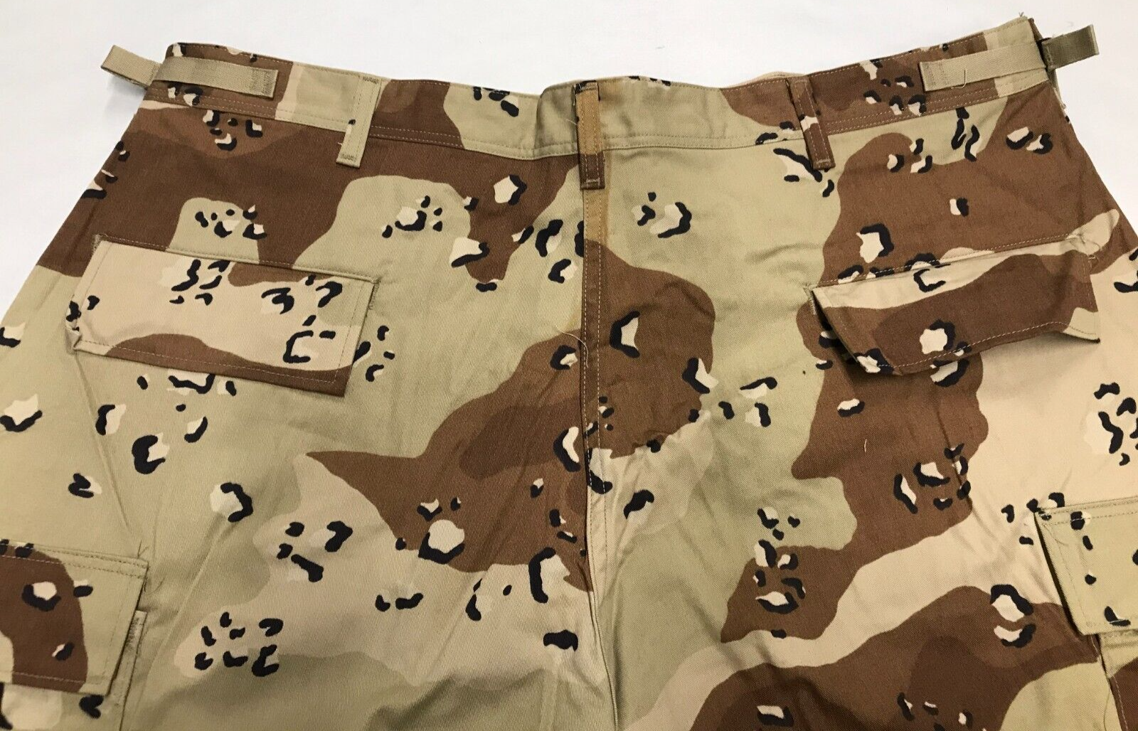 Wrangler 1991 6 Color Desert BDU Trousers USGI NYCO X Large Short NOS w/ Stains