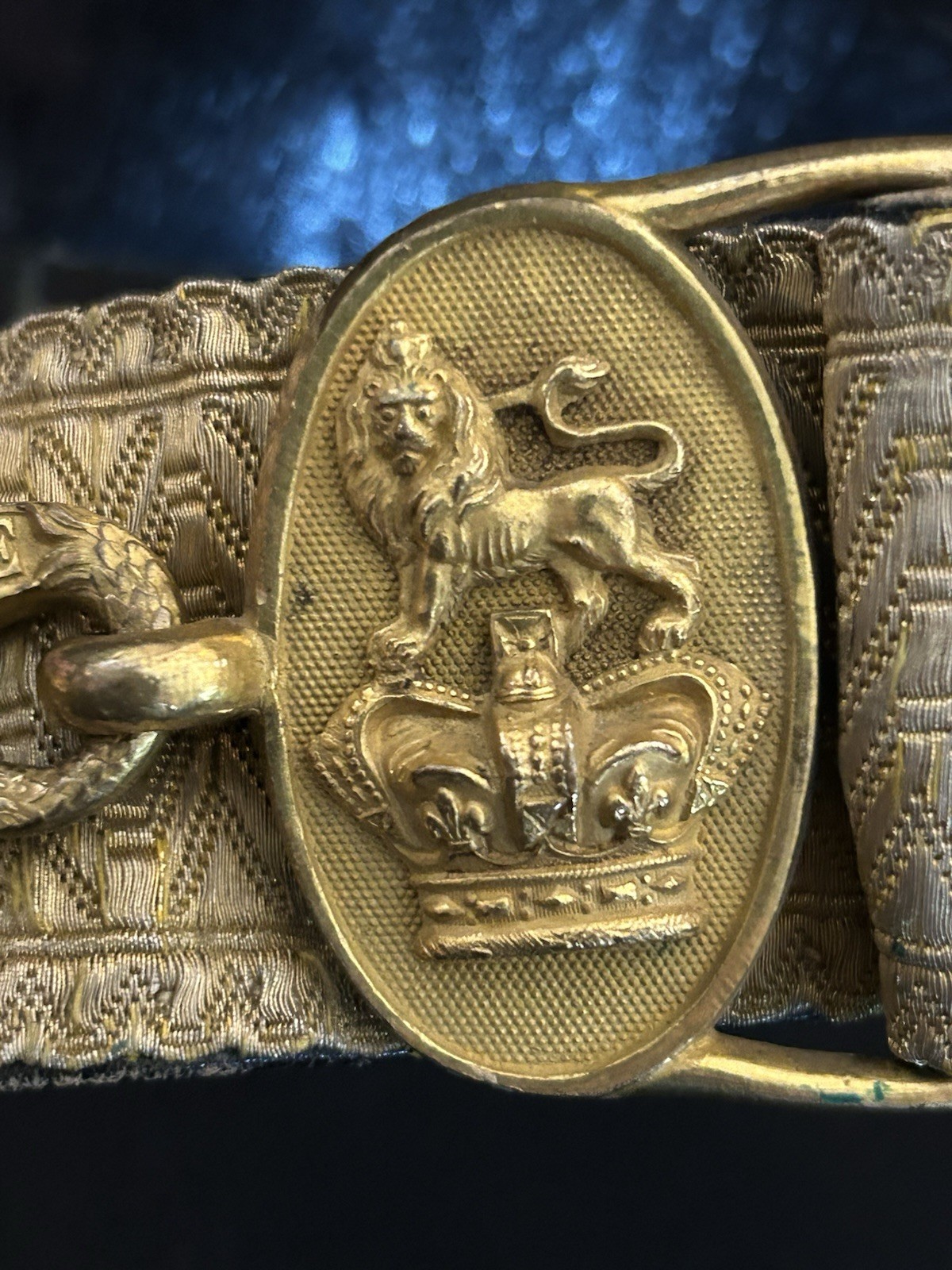 UNCOMMON! Victorian British Royal Artillery Officer Dress Parade Belt/Buckle