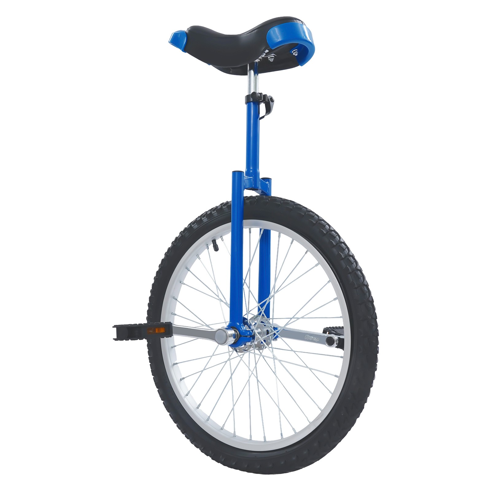 Blue 20inch Unicycle with Adjustable Height 78-90cm,Lightweight Outdoor Unicycle
