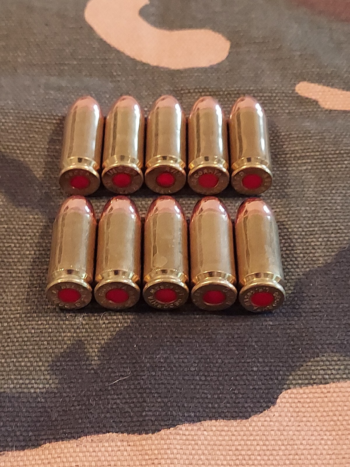 40 S&W SNAP CAPS SET OF 10, BRASS AND FMJ, REAL 200gr WEIGHT!!!