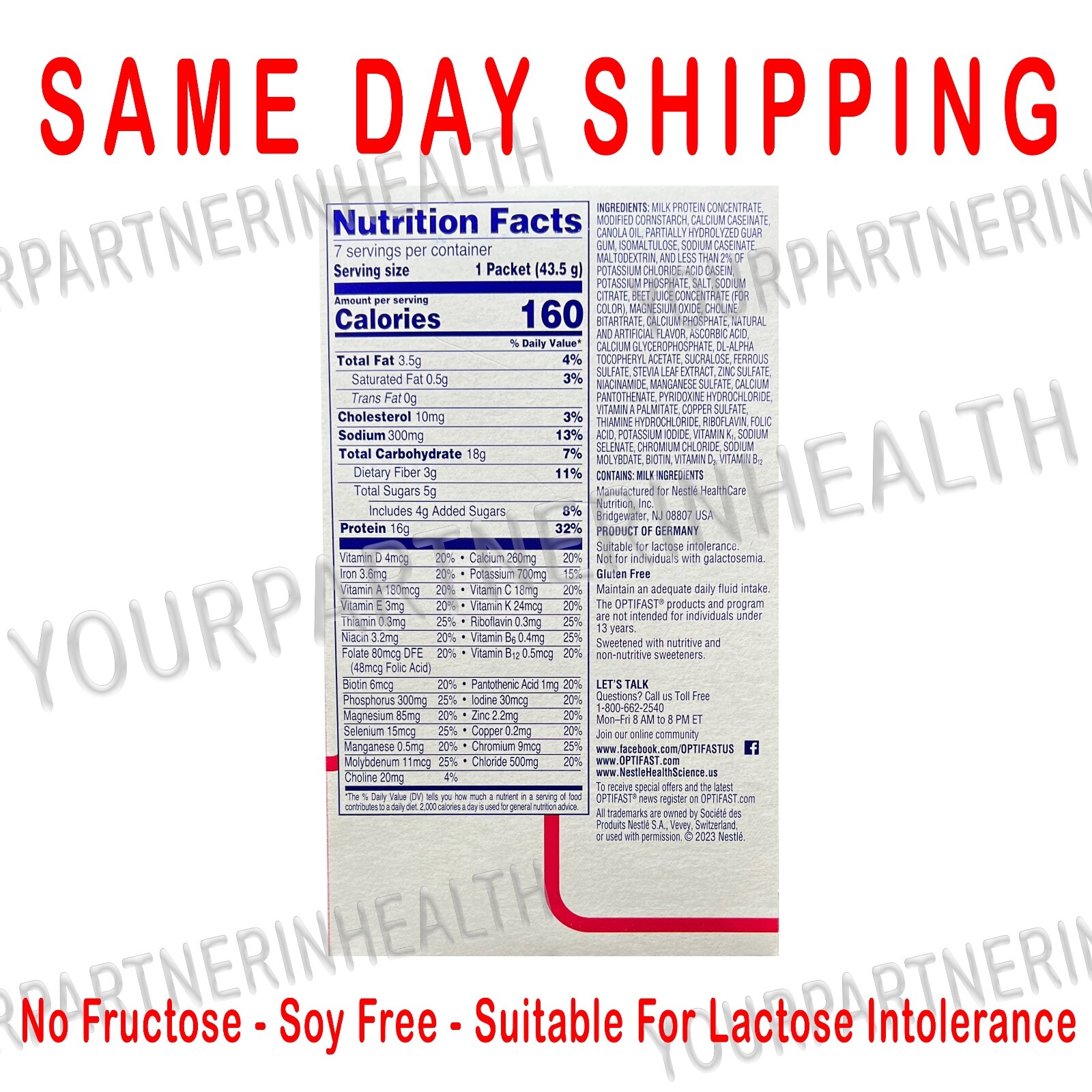 OPTIFAST POWDER SHAKES | CHOCOLATE | 70 SERVINGS | MIX | NEW FORMULA