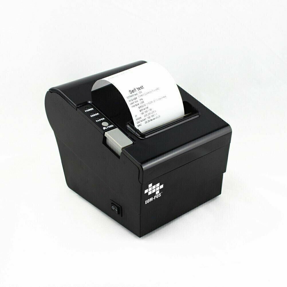 EOM-POS Thermal Receipt Printer - USB, Ethernet/LAN, & Serial Ports - Auto...