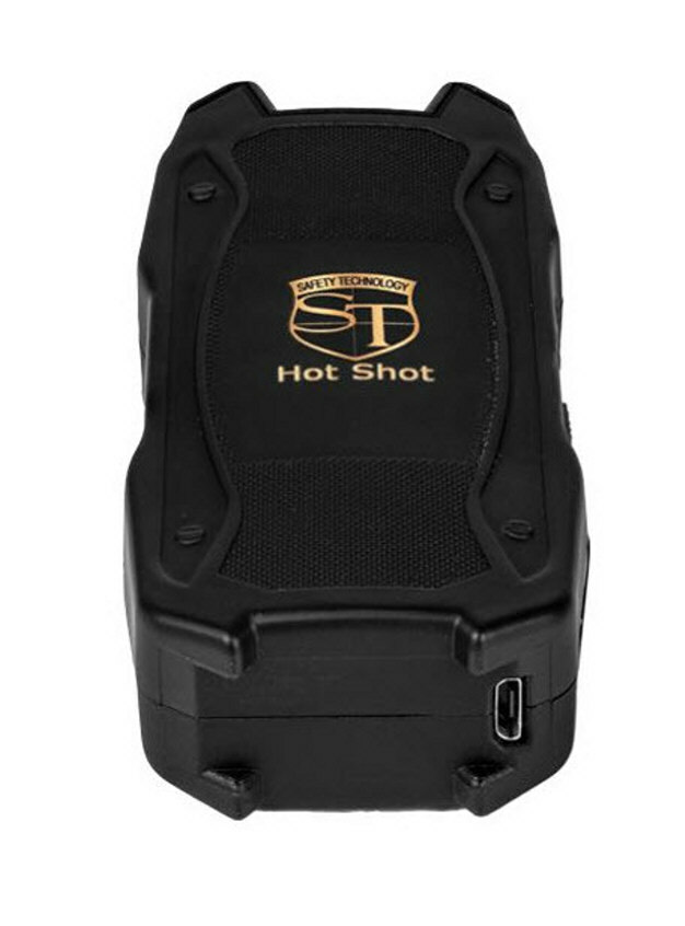 Hot Shot Stun Gun Black with Battery Meter and White Light^ 90 Million Volt NEW#