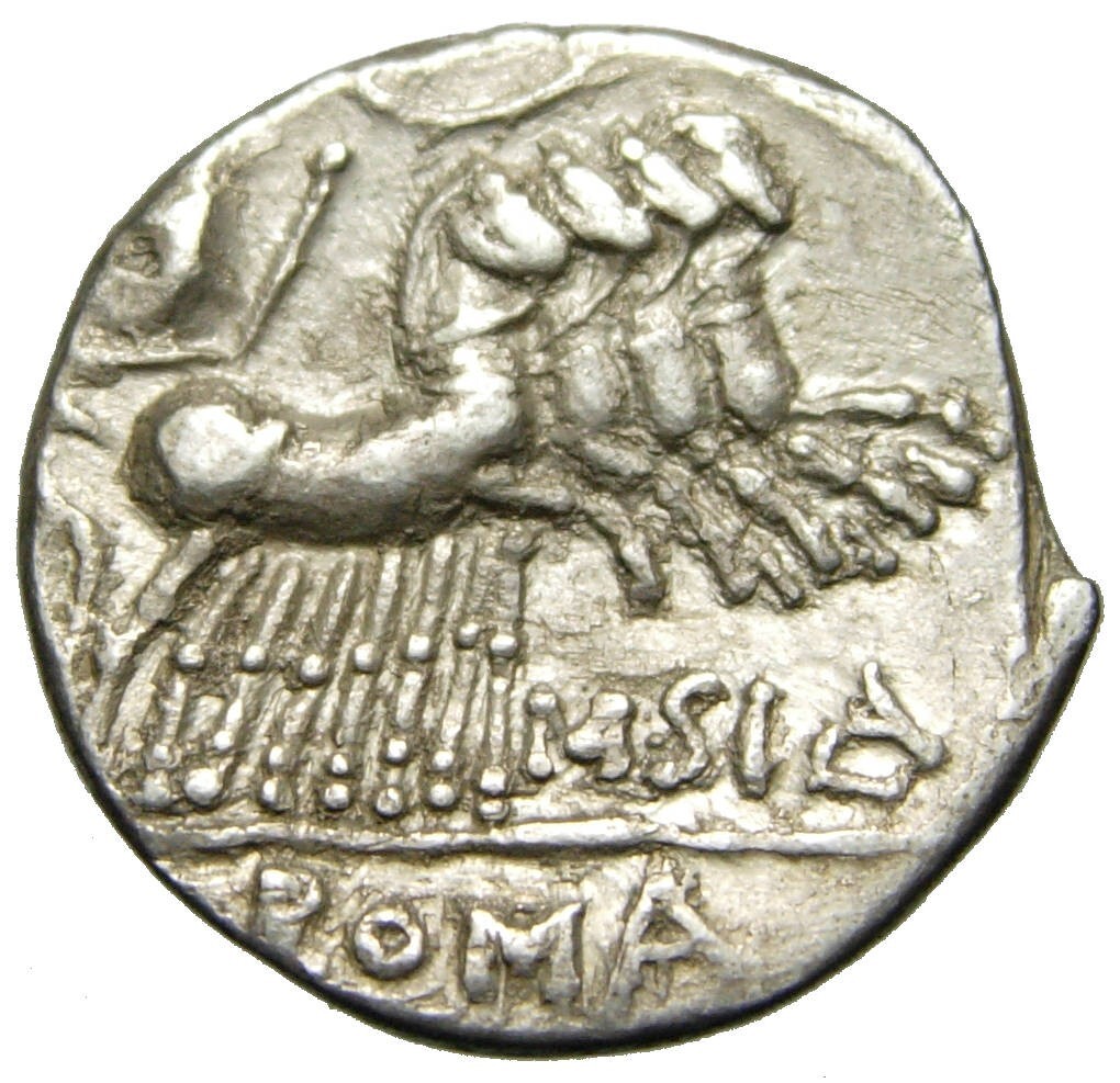 Roman Republic Q. Curtius & M. Junius Silanus AR Denarius (116-115 BC)