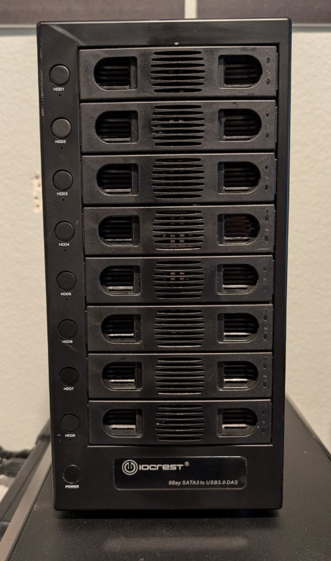 IO CREST Hard Drive Enclosure Supports Multi Bay via USB and eSATA Interface, Bl