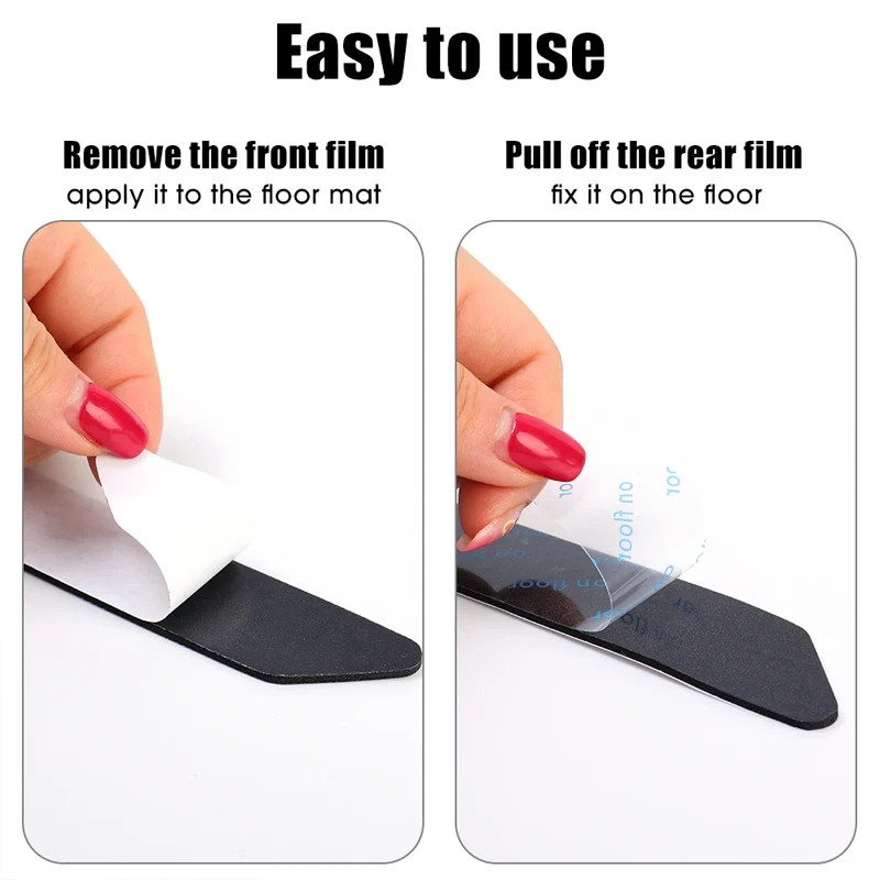 20 Pcs Non Slip Carpet Rug Mat Adhesive Grippers Reusable Rubber Tape