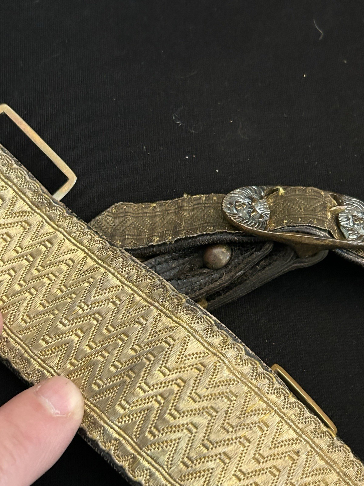 UNCOMMON! Victorian British Royal Artillery Officer Dress Parade Belt/Buckle