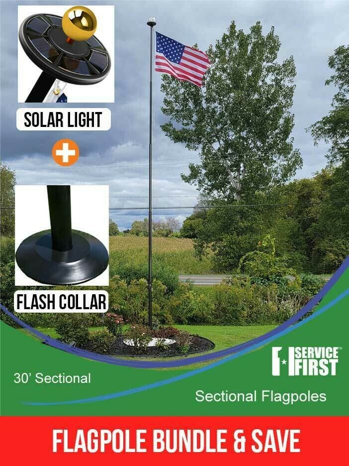 BUNDLE 30' SECTIONAL "Freedom Edition" (Pole, Light & Flash Collar)