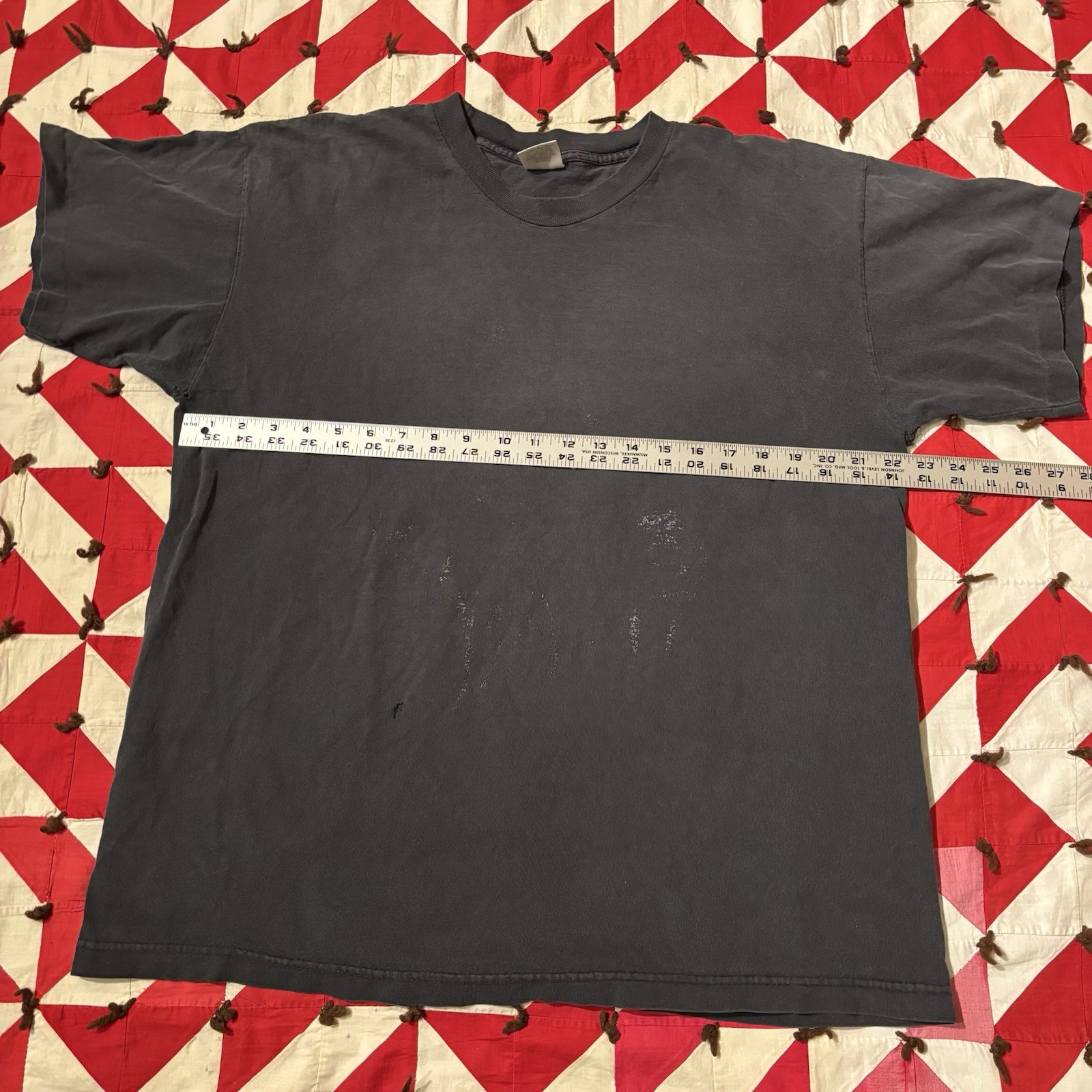 Vintage Murina Blank Black T Shirt Mens XL Distressed As Is Holes