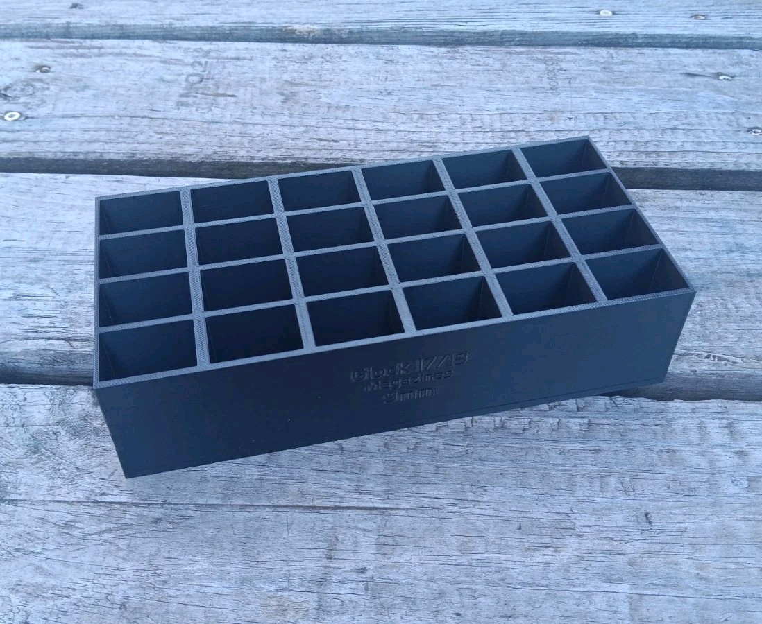 24 Mag Storage Rack For Glock 17/19 9mm magazines