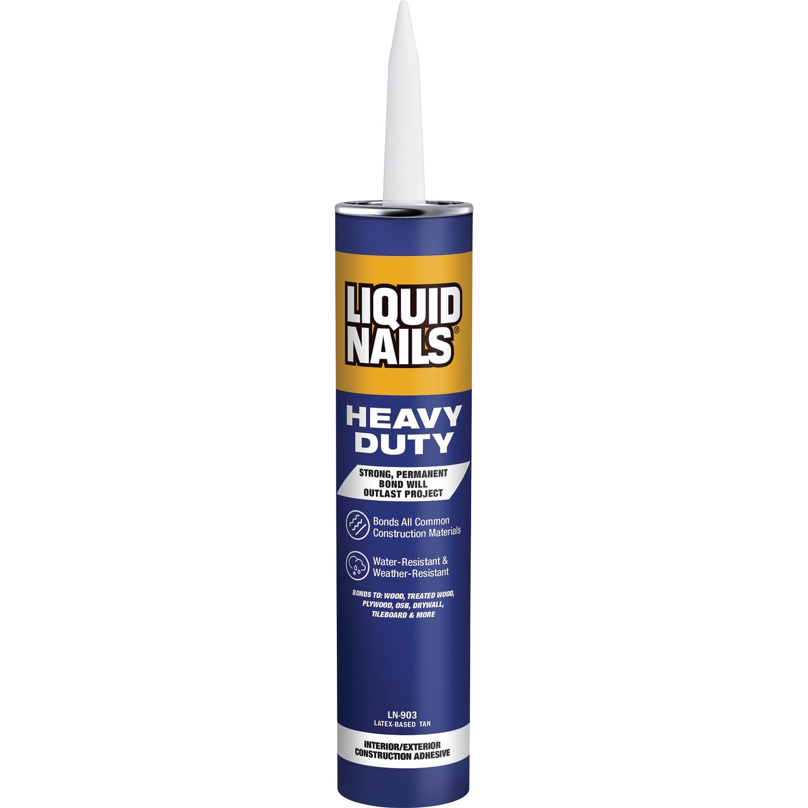 Liquid Nails Heavy Duty Construction Adhesive LN903, 10 oz