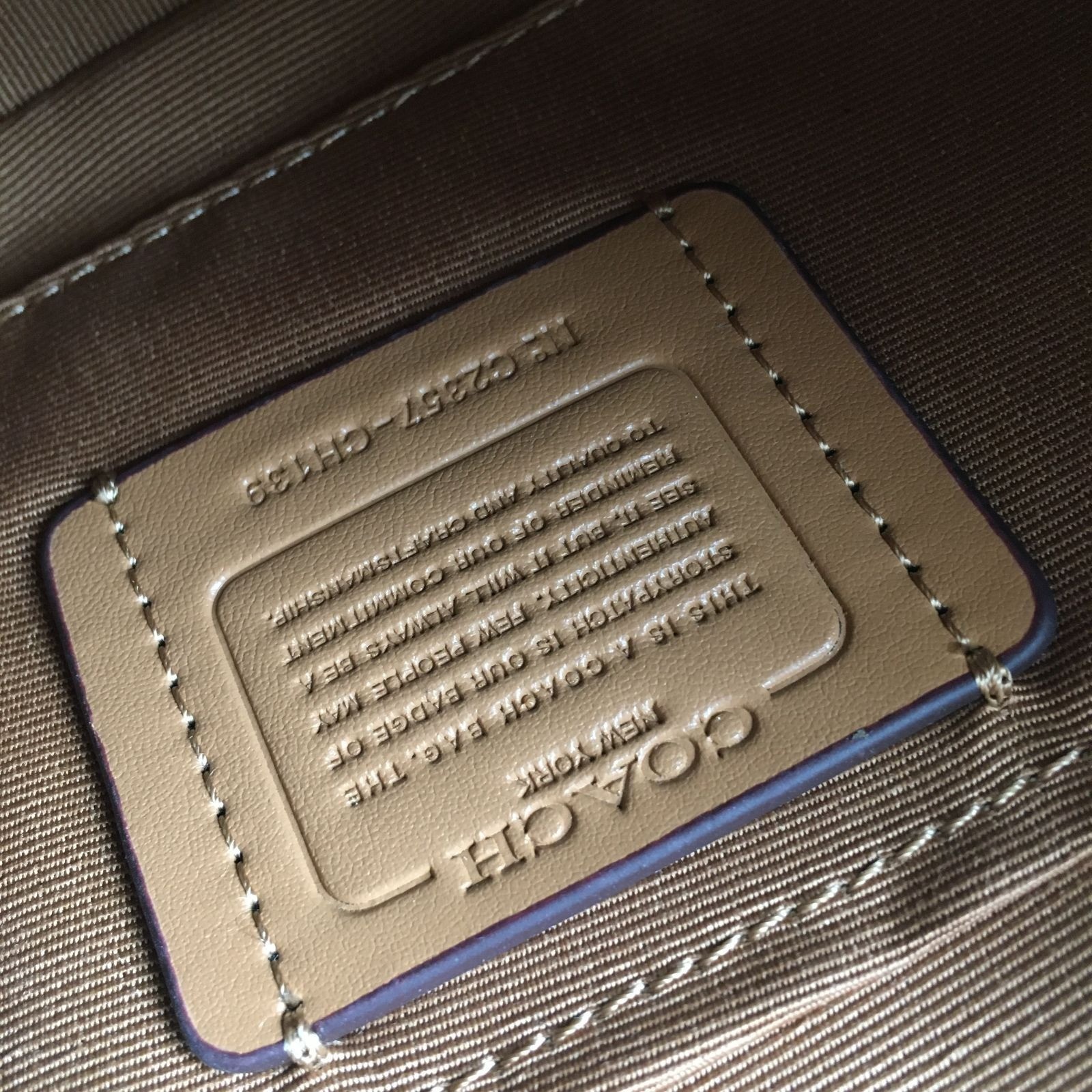 COACH CH139 Teri Shoulder Bag Signature Chambray Blue Outlet SMM