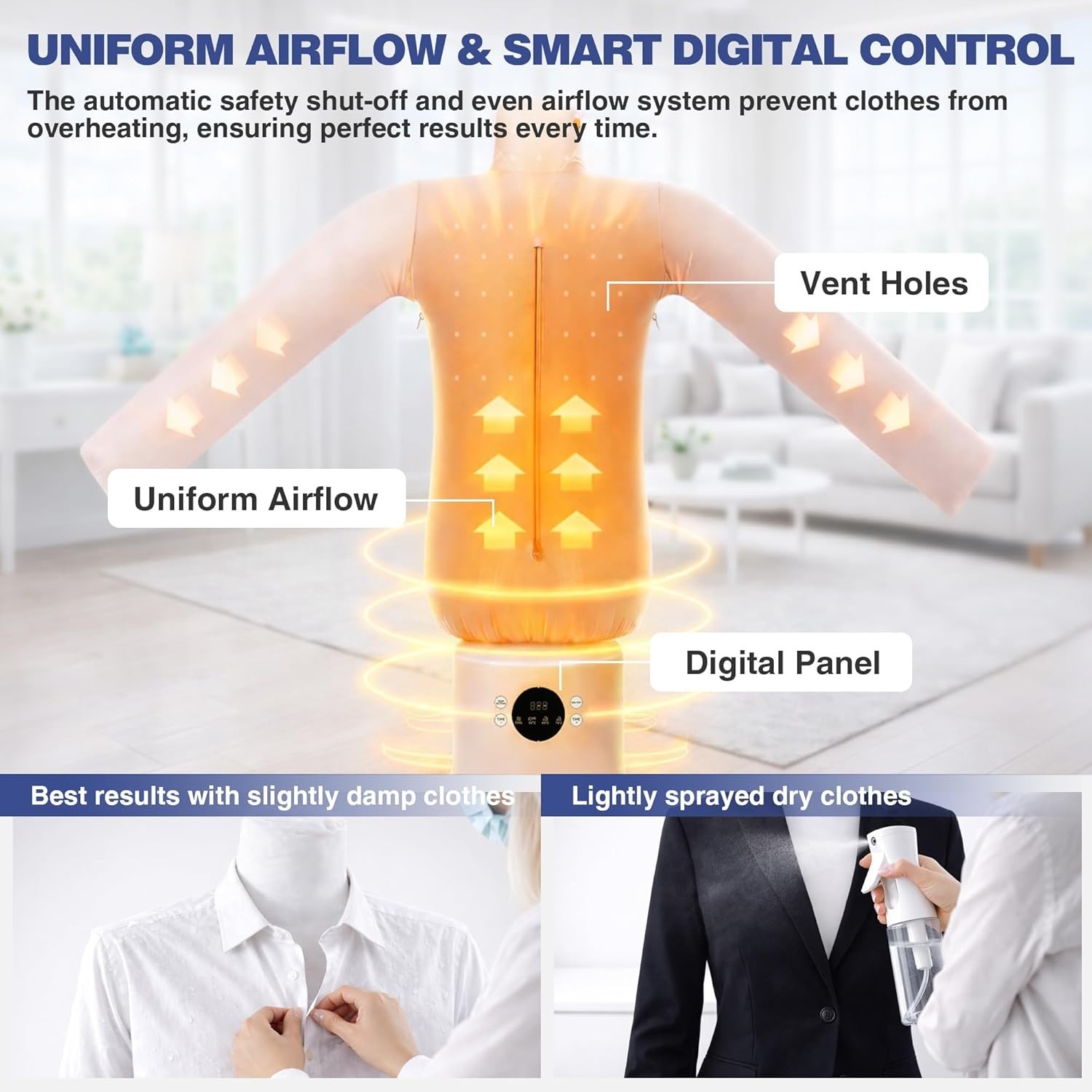 Automatic Hot Air Ironing Machine, Clothes Iron Steamer, Shirts Pant Shoes Socks