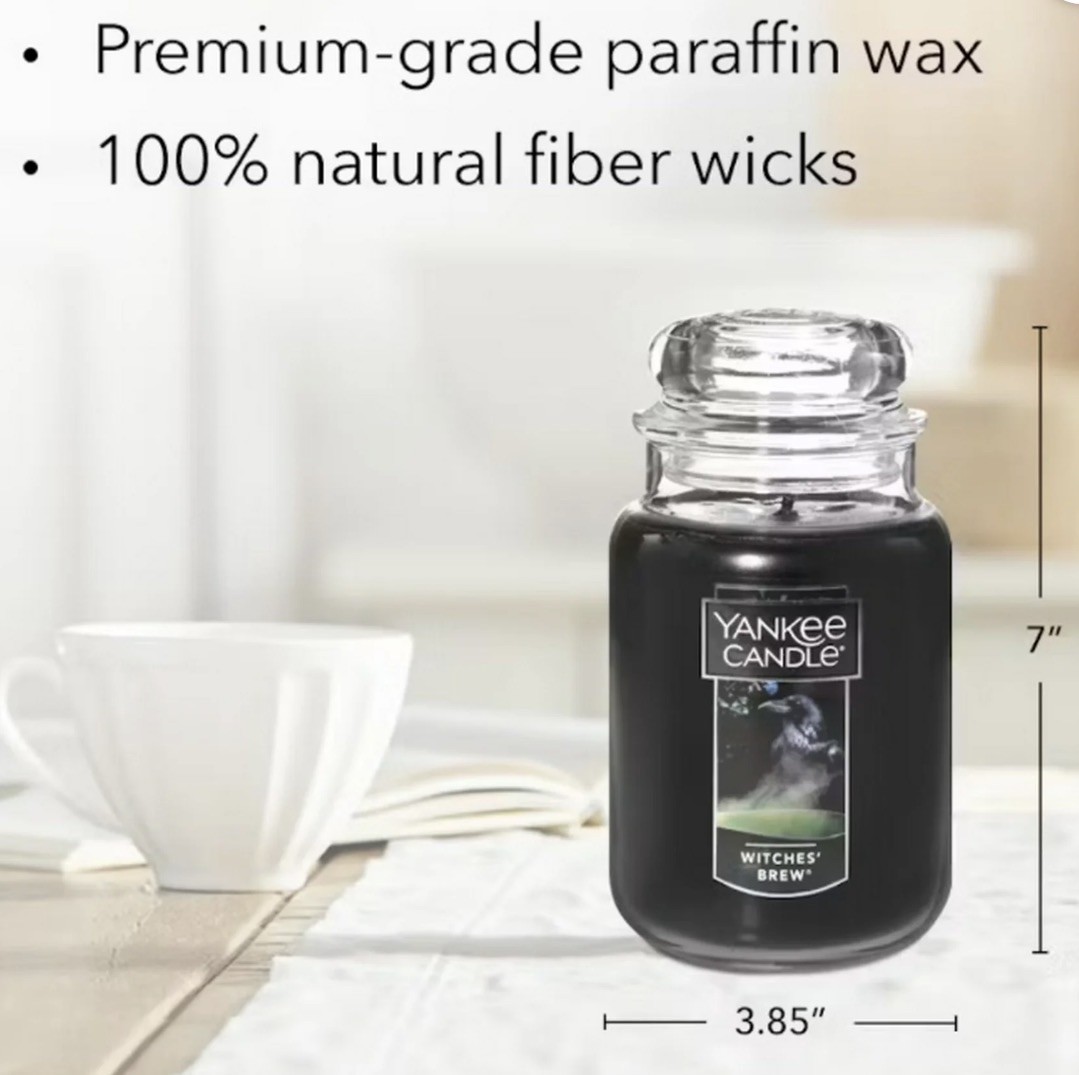 Yankee Candle Witches Brew 22 oz Halloween Large Jar Candle Hard To Find 🎃