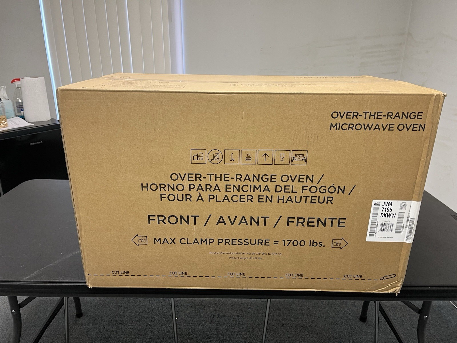 GE 1.9 cu. ft. Over-the-Range Microwave with Sensor Cooking White - JWM7195DKWW