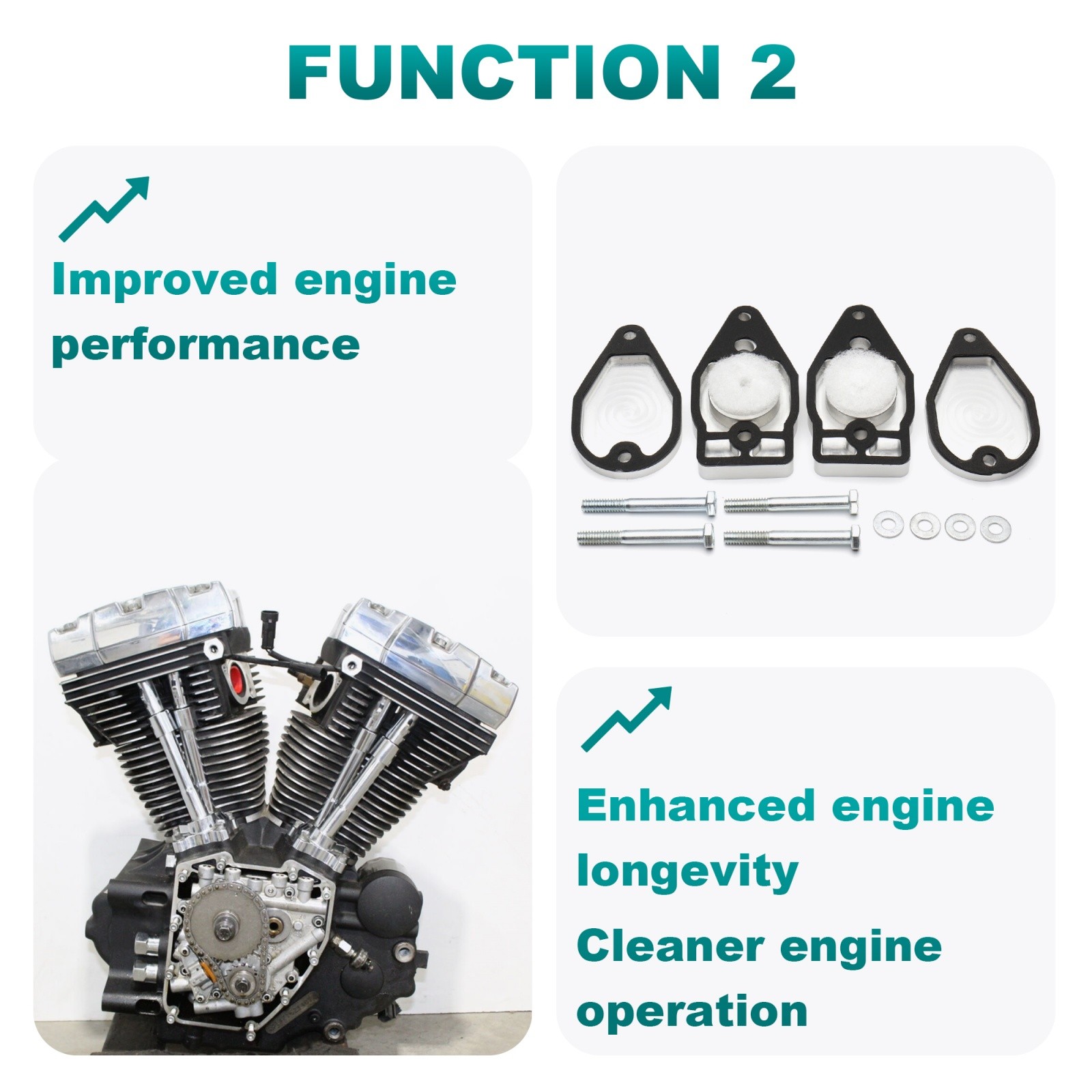 Twin Cam Rocker Box Breather Kit for Harley Touring Softail Dyna 1999-2017