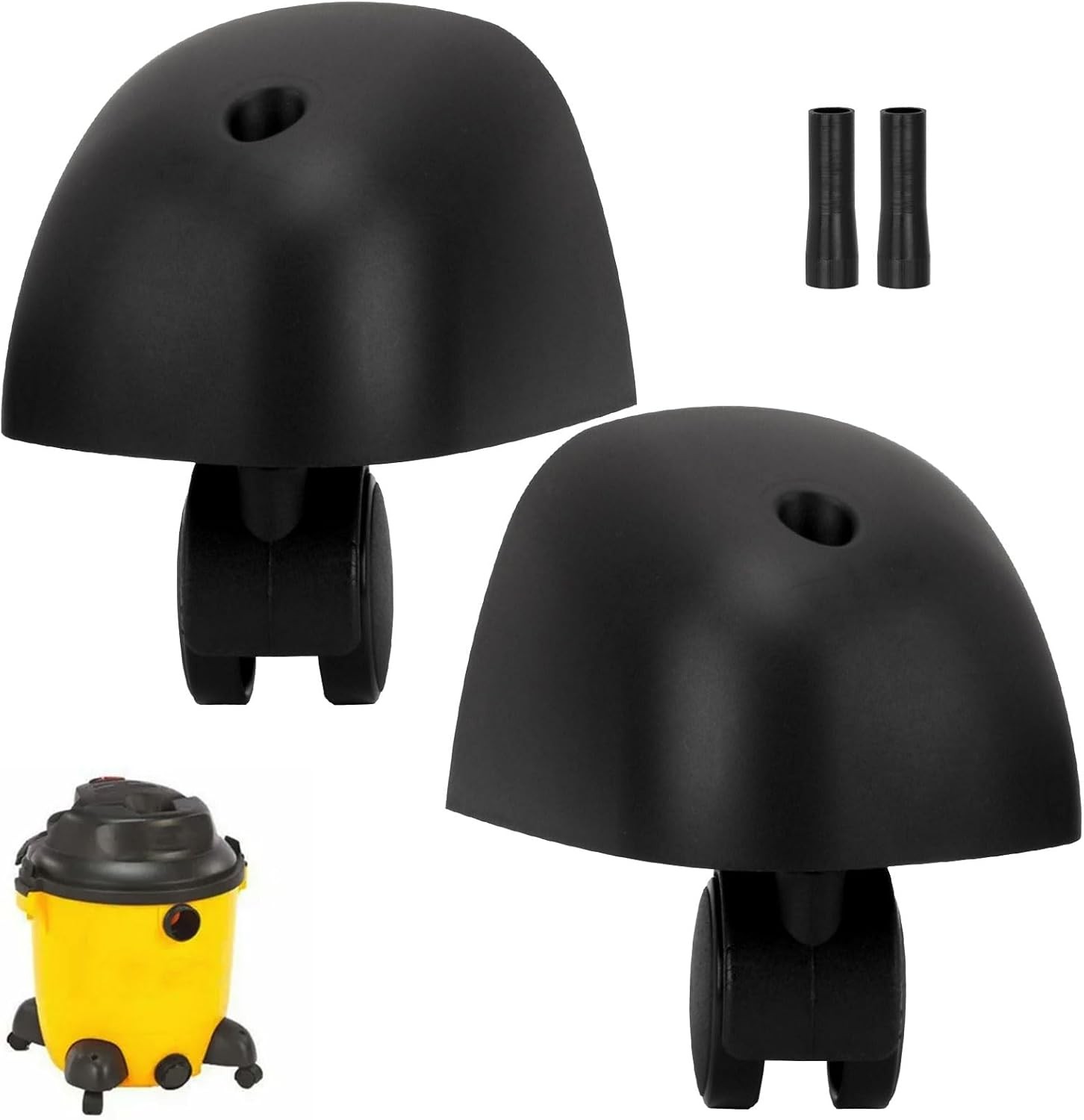 HEAVY DUTY CASTER WHEELS WITH CASTER FOOT KIT FOR SHOP VAC VACUUM A&B CLEANER W