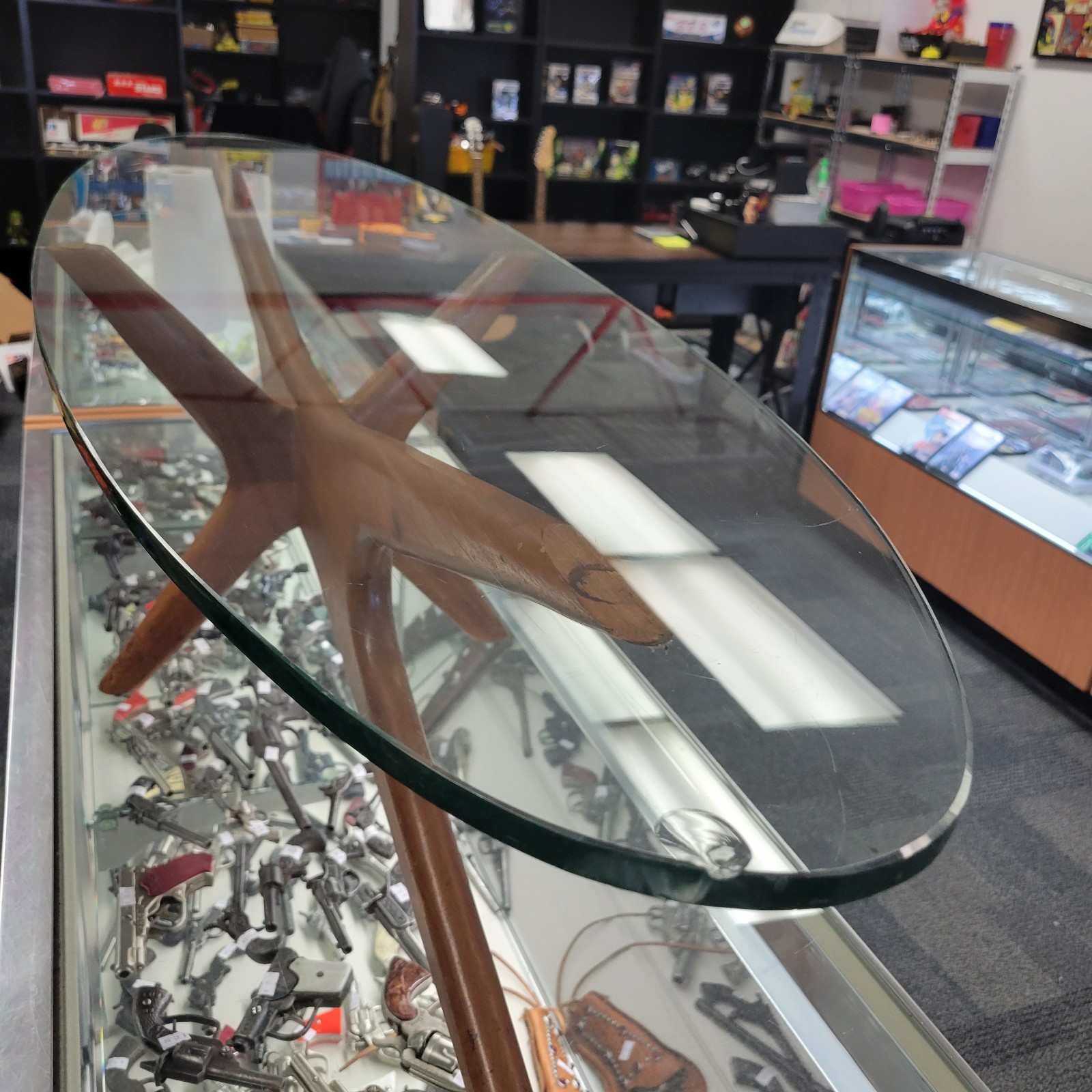 Vintage Adrian Pearsall Mid Century Walnut Jacks Coffee Table