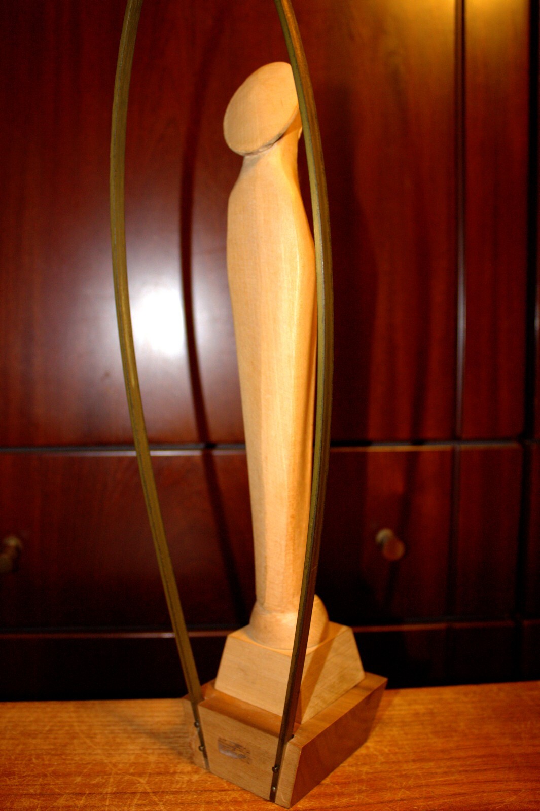 ANTIQUE 12/15" HAND CARVED WOOD CATHOLIC VIRGIN MARY OUR LADY STATUE FIGURE GIFT