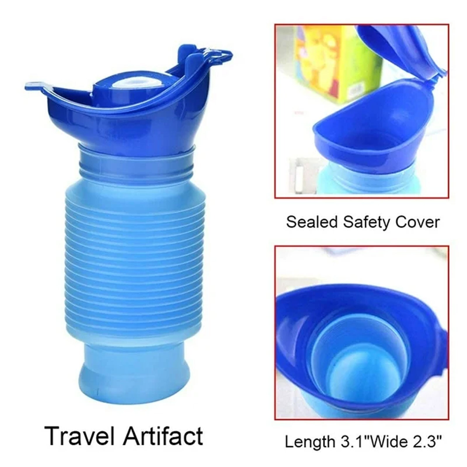 Portable Urinal Male Female Emergency Travel Camping Car Toilet Pee Bottle Kit
