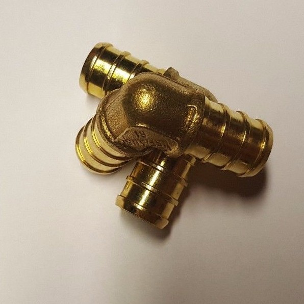 25 PIECES 1/2" PEX ELBOW - BRASS CRIMP FITTINGS (LEAD-FREE)