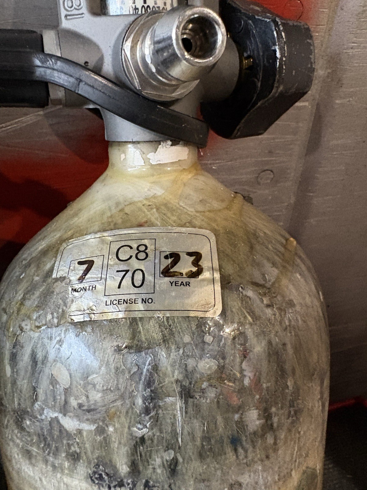 Scott 5.5 SCBA Cylinder 45 Min 5500 PSI Quick Connect 2014 Hydro 2023