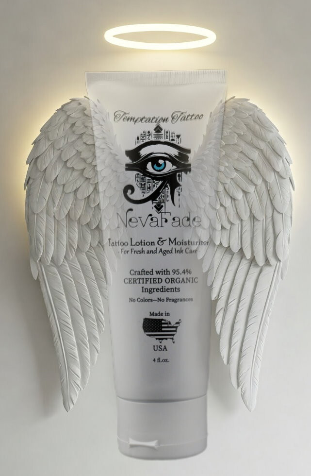 NevaFade™ Certified Organic Tattoo Lotion & Moisturizer | Before & Aftercare ♡