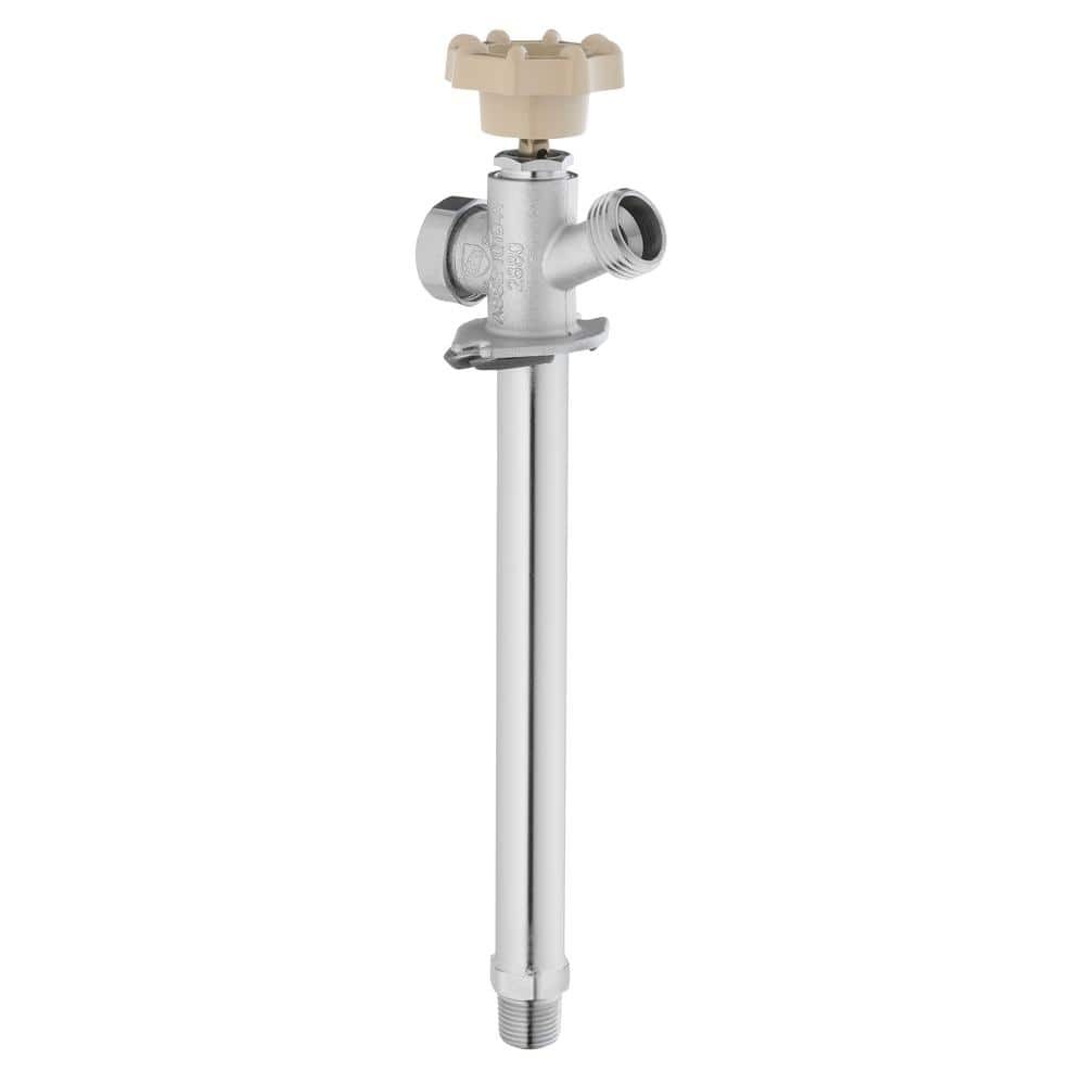 Everbilt 12" Frost Free Sillcock Valve 1/2" MIP/SWT x 3/4" MHT Brass