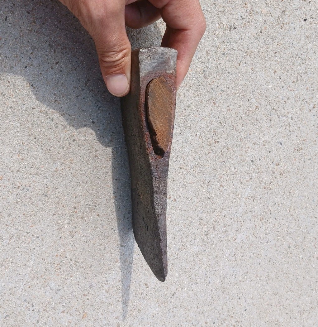 Vintage Antique Single Sided Axe Ax Head 6" 2.25lbs One bit side chop hammer