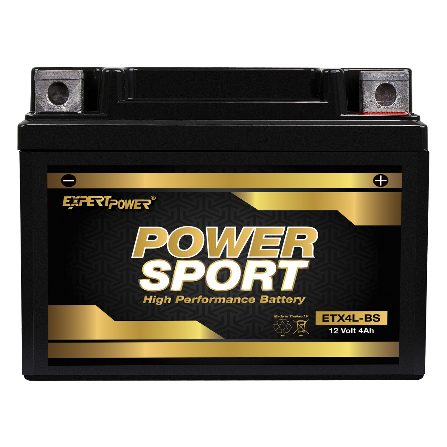 YTX4L-BS High Performance Motorcycle Scooter ATV Battery, 120 Cold Cranking Amps