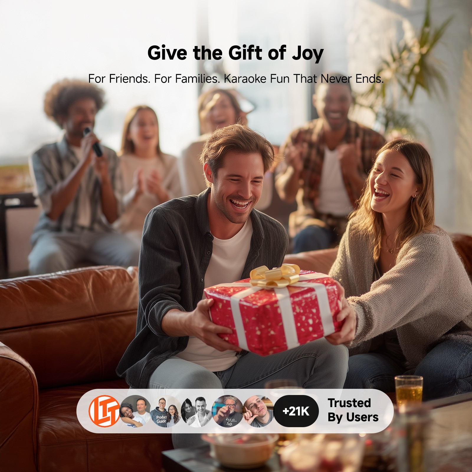 Ikarao Karaoke Machine for Adults, 32GB Karaoke Tablet, 80W Bluetooth Speaker