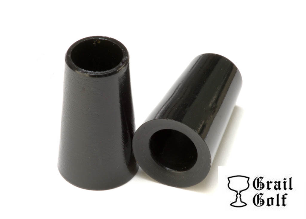 GRAIL GOLF NEW PREMIUM BLACK TAPER TIP IRON FERRULES .355 1" .580OD QUALITY LOT