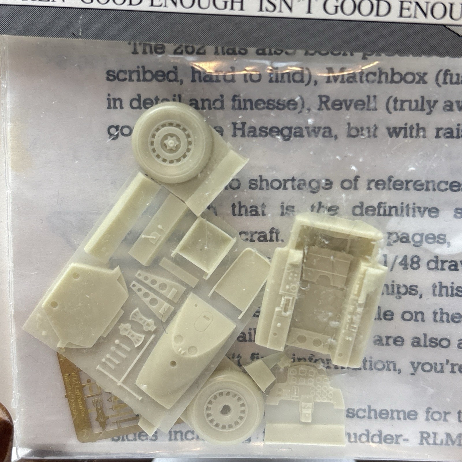 Cooper Details CD7209 1/72 ME-262A Detail Set NOS