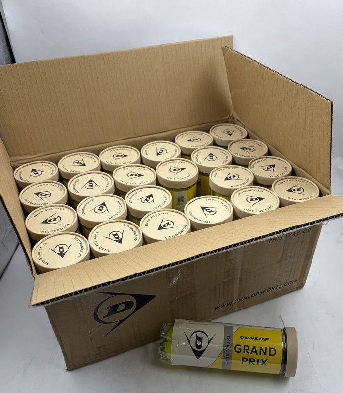 LOT OF 24 CANS/72 BALLS DUNLOP GRAND PRIX EXTRA DUTY TENNIS BALLS 930084